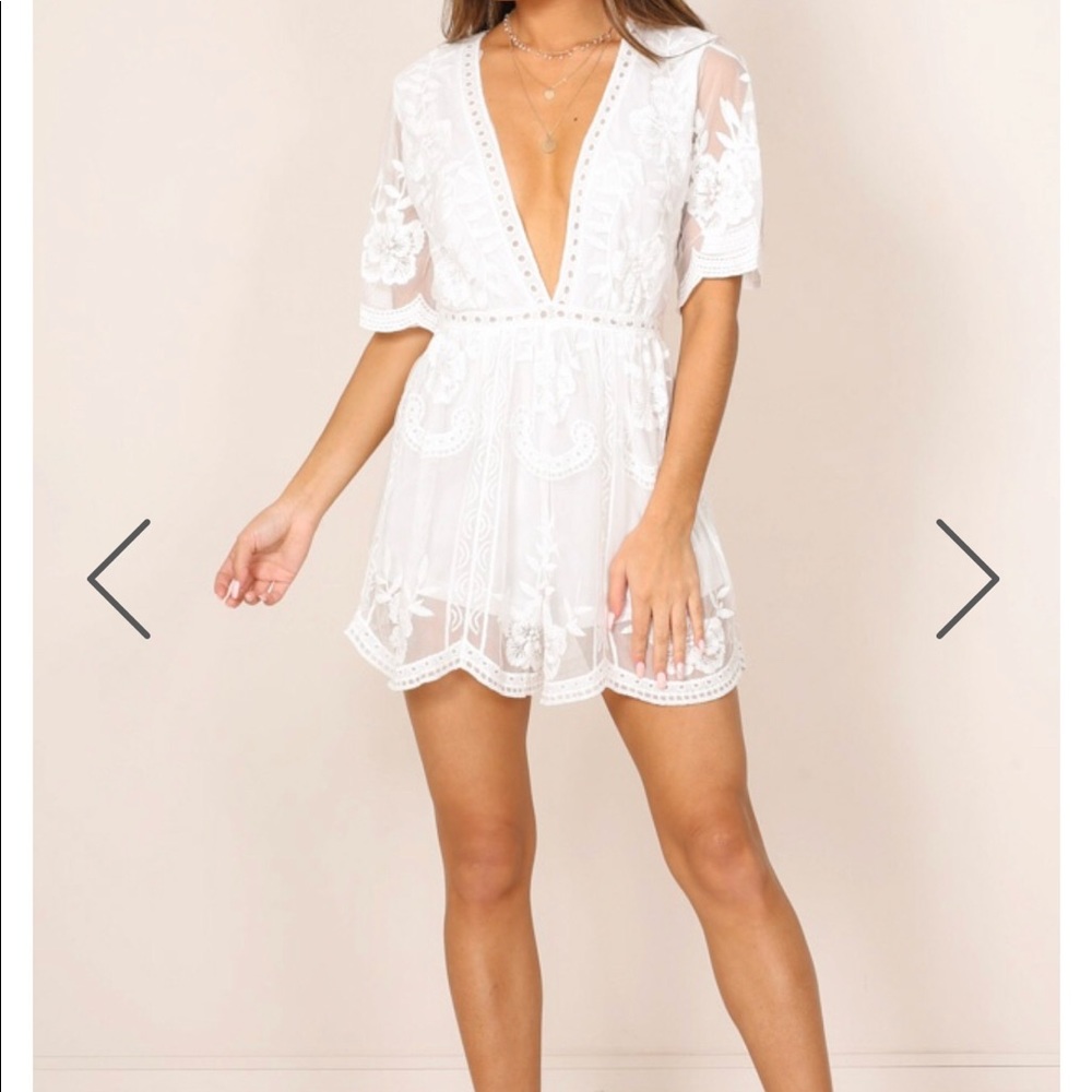 White lace romper VICI